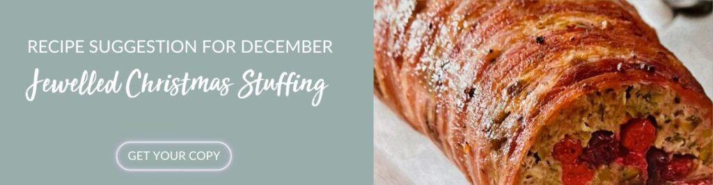 December recipe - jewelled stuffing