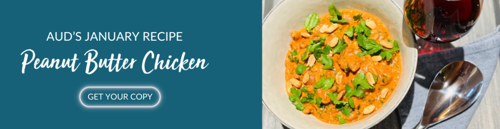 Peanut Butter Chickent January Recipe Banner 2024