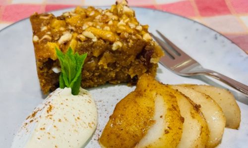 Apple, Date & Ginger Slice