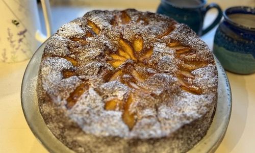 Apple Cake with Brandy & Sultanas